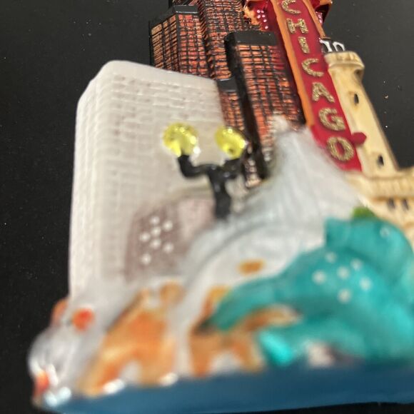 EUC Kurt S. Adler Noble Gems City Scapes CHICAGO Glass Christmas Ornament 2014 - Picture 10 of 10